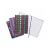 A4 Fashion Assorted Feint Ruled Casebound Notebooks (Pack of 5)