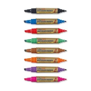 Artline 2-in-1 Whiteboard Marker Bullet/Chisel Tip (Pack of 8)