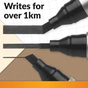 BIC 2300 Permanent Marker Chisel Tip Black (Pack of 12)