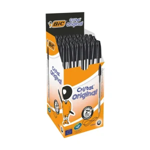 BIC Cristal Ballpoint Pen - Black - Pack of 50