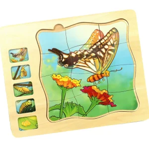 Butterfly Life Cycle Wooden Jigsaw Puzzle