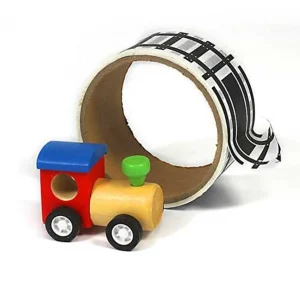 Children's Railway Tape & Wooden Toy Train
