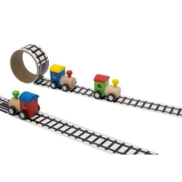 Children's Railway Tape & Wooden Toy Train