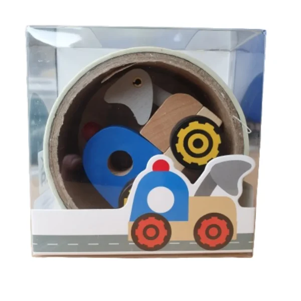 Children's Road Tape & Wooden Toy Truck