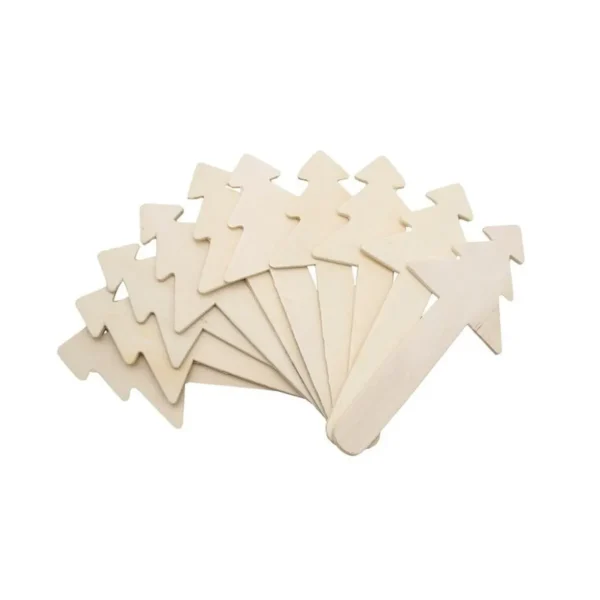 Christmas Tree Wooden Craft Sticks -10pk