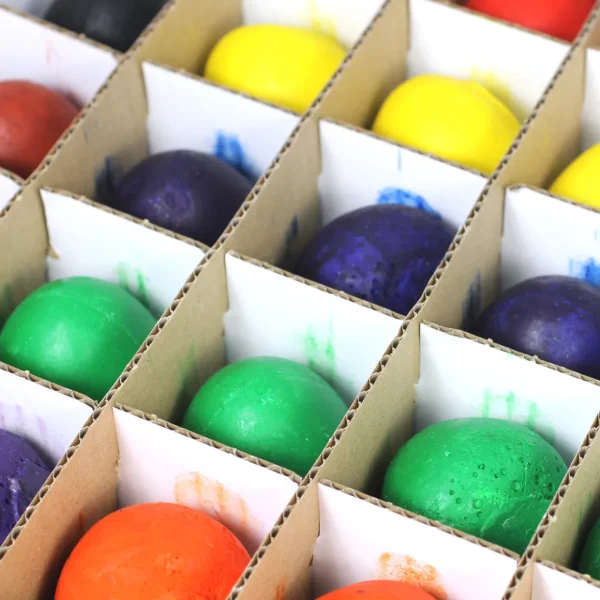 Chubbi Egg Wax Crayons 8 Assorted Colours