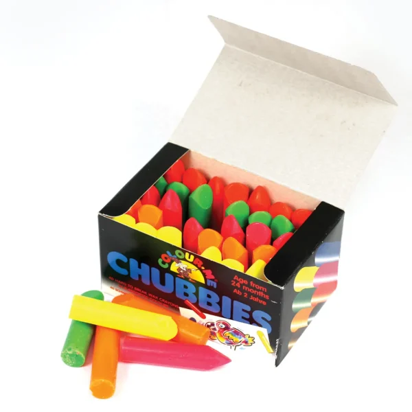 Chubbi Stumps: 40-Pack of Vibrant Neon Crayons