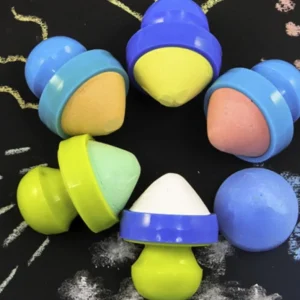 6 Chunky Chalks With Easy Grip Handles