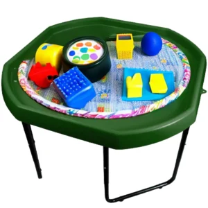 Dark Green Tuff Tray and Stand - Height Adjustable
