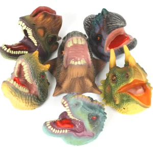 Dinosaur Finger Puppets 6-Piece Set with Realistic Detailing