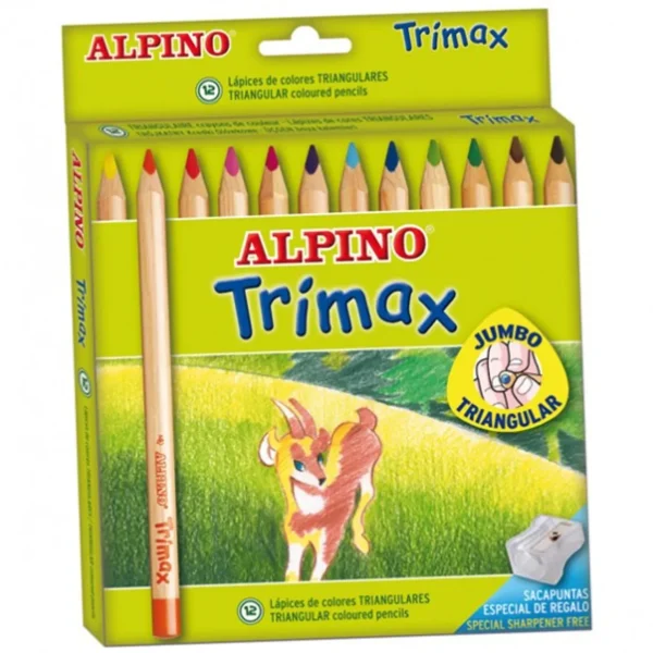 Ergonomic Jumbo Colour Pencils - 12pk