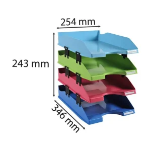 Exacompta Carbon Neutral Letter Trays (Pack of 4)