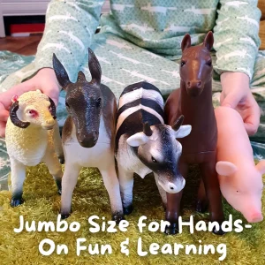 Farm Animal Toys For Small World Play - Set of 5