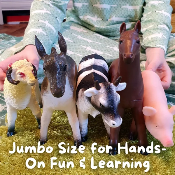 Farm Animal Toys For Small World Play - Set of 5