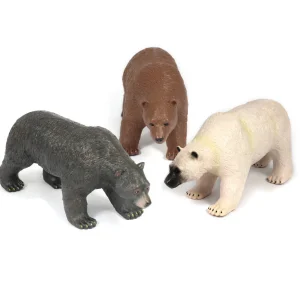 16 Inch White, Brown & Black Bear Bundle