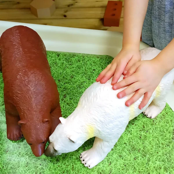 16 Inch White, Brown & Black Bear Bundle