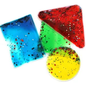Jelly Shapes Var Colours W Glitter Pack Of 4