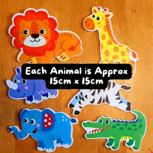 Jigsaw Puzzles in Box - Zoo Animals