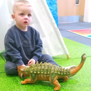 6 Jumbo Dinosaur Toys Plus Footprints