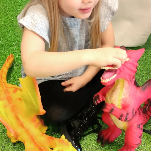 Jumbo Dragon Toy Set - 3 Unique Multi-Headed Designs