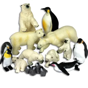Jumbo Small World Arctic Animal Toys Adventure Set - 13pc