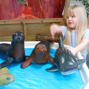 Jumbo Small World Sea Animal Toys 2pc - Whale & Tuna