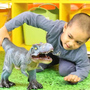 Jumbo T-REX Toy Blue - 23 Inch - Perfect for Small World Play