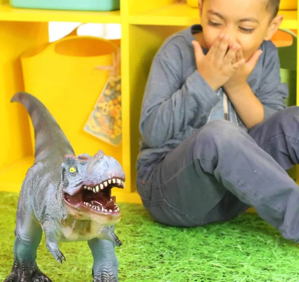 Jumbo T-REX Toy Blue - 23 Inch - Perfect for Small World Play