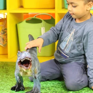 Jumbo T-REX Toy Blue - 23 Inch - Perfect for Small World Play