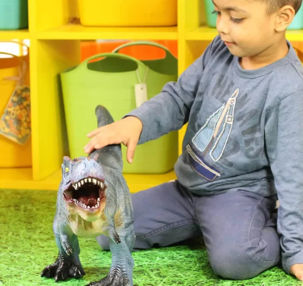 Jumbo T-REX Toy Blue - 23 Inch - Perfect for Small World Play