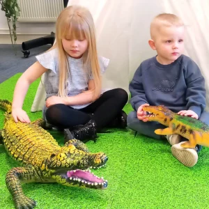 2 Large Crocodile Toys - 47 & 20 inch