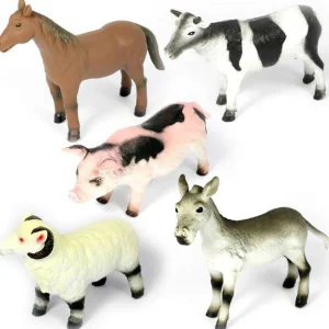 Large Farm Animal Toys for Small World Play - Set of 5