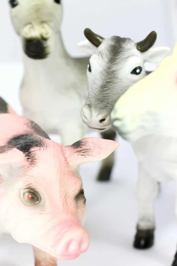 Large Farm Animal Toys for Small World Play - Set of 5