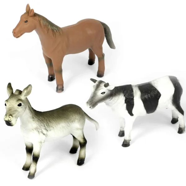 Large Farm Animal Toys for Small World Play - Set of 5