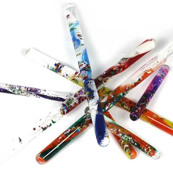 Large Glitter Sensory Tubes - 4-Pack for Visual & Sensory Play
