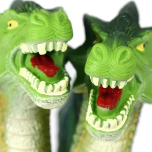 Large Green Two Headed Dragon Toy - 35cm Tall