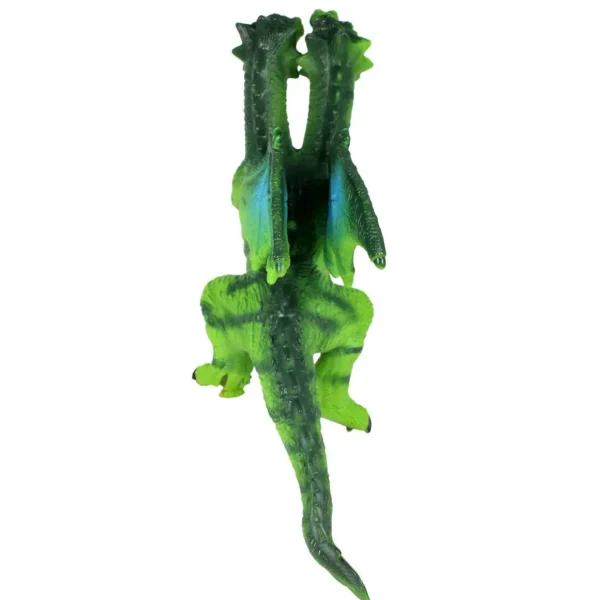 Large Green Two Headed Dragon Toy - 35cm Tall