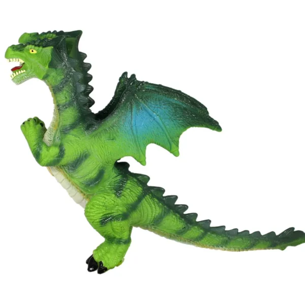 Large Green Two Headed Dragon Toy - 35cm Tall