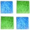 Large Interlocking Foam Play Mats - 2x Grass & 2x Water