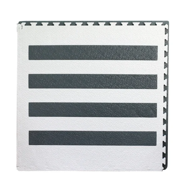 Large Interlocking Foam Play Mats - Zebra Crossing Design - 104 x 104cm