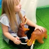 Large Soft Feel Woolly Mammoth Toy Set.
