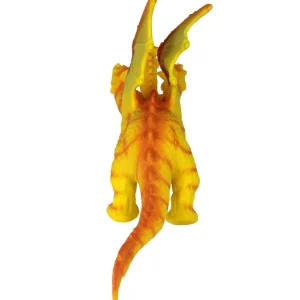 Large Yellow Three Headed Dragon Toy - 23-Inch