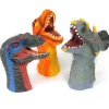 3 Long Dinosaur Hand Puppets