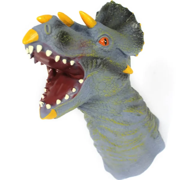 3 Long Dinosaur Hand Puppets
