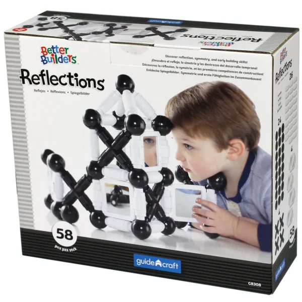 Magnetic Reflection Black & White Building Set