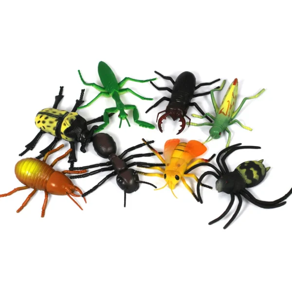 Medium Minibeast Insects 8pcs - Realistic Detailing & Durable