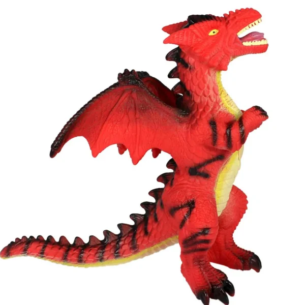 Mighty & Mythical Red Dragon Toy - Large 37cm Size for Imaginative Play