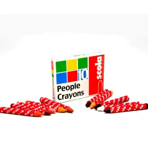 10 Multicultural Skin Tone Wax Crayons