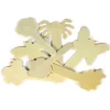 20 Nature Shaped Wooden Craft Sticks