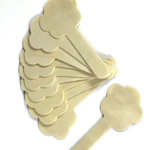 20 Nature Shaped Wooden Craft Sticks
